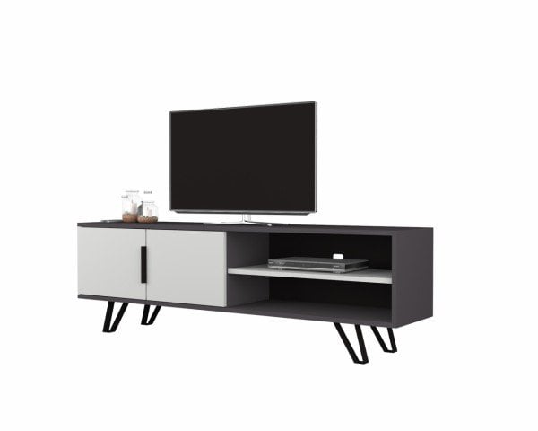 Dmodül Foot Metal Ayaklı Tv Ünitesi 160 cm Gri