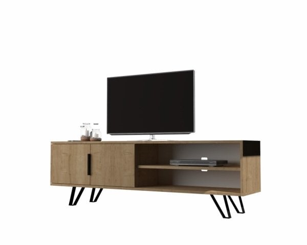 Dmodül Foot Metal Ayaklı Tv Ünitesi 160 cm Meşe