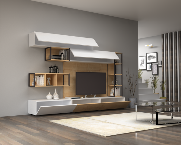 Dmodül Tronador Tv Ünitesi 260 cm Meşe-Byz