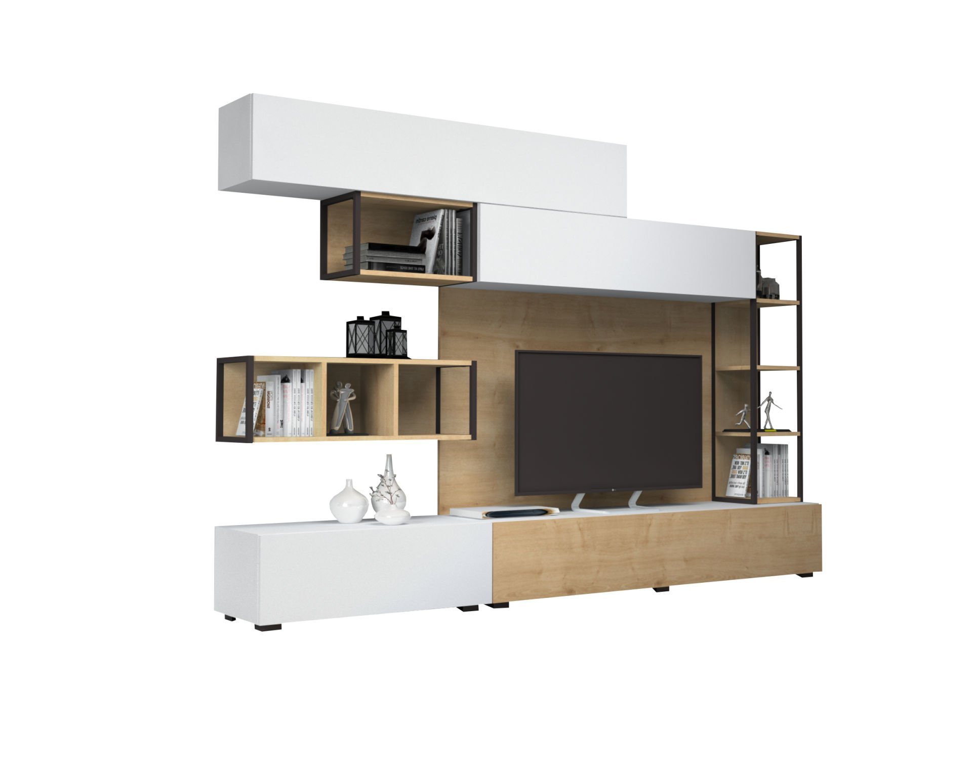 Dmodül Tronador Tv Ünitesi 260 cm Meşe-Byz