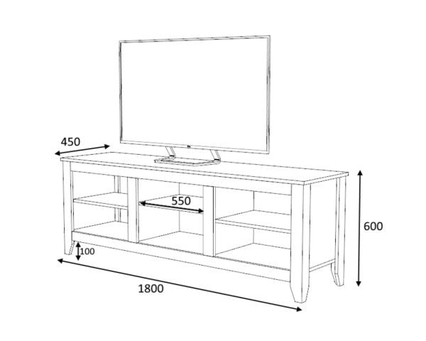 Dmodül Store Tv Ünitesi 180 cm Beyaz