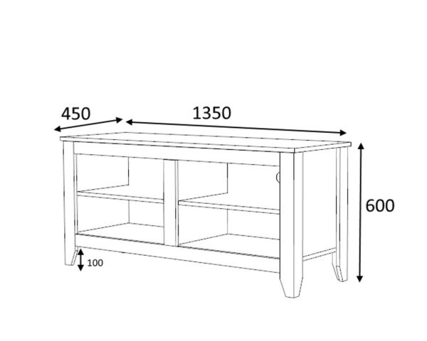 Dmodül Store Tv Ünitesi 135 cm Gri