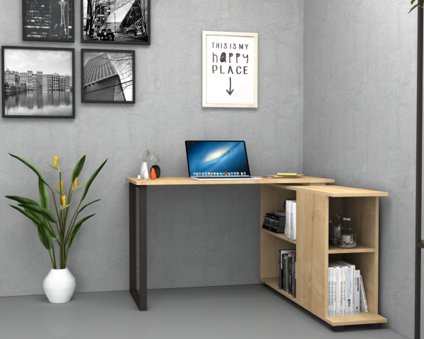 Dmodül Oslo Çalışma Masası Kitaplıklı 120 cm