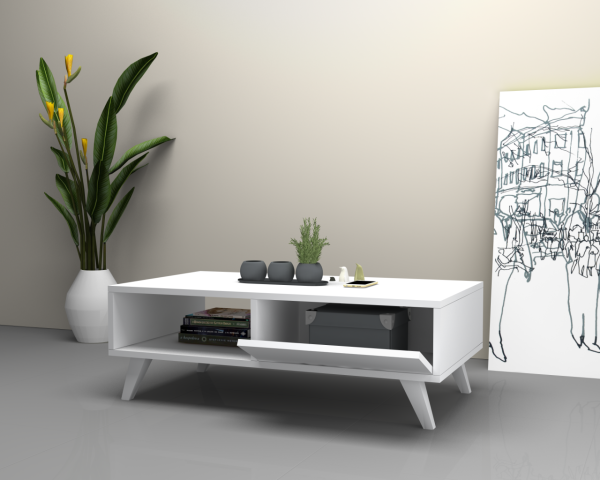 Dmodül Aster Orta sehpa 120 cm Beyaz
