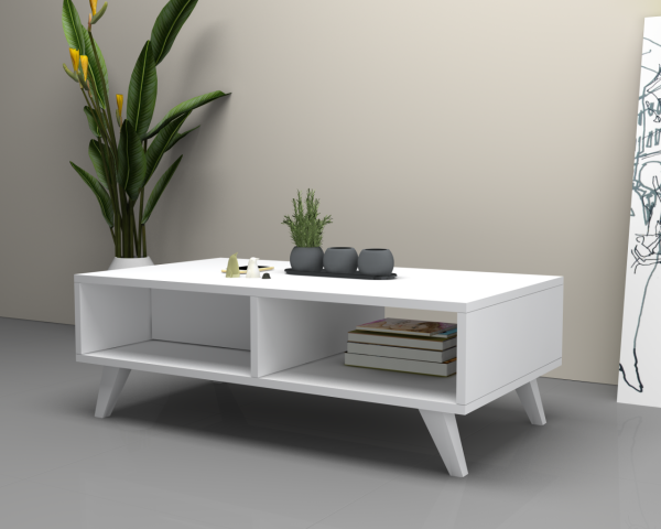 Dmodül Aster Orta sehpa 120 cm Beyaz