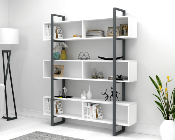 Dsy Metal Ayaklı Kitaplık 160cm