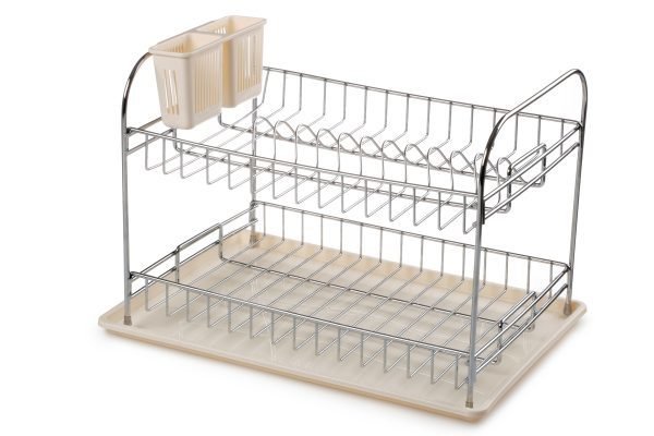 İki Katlı Metal Tabaklık Tepsili 475x310x310h/mm