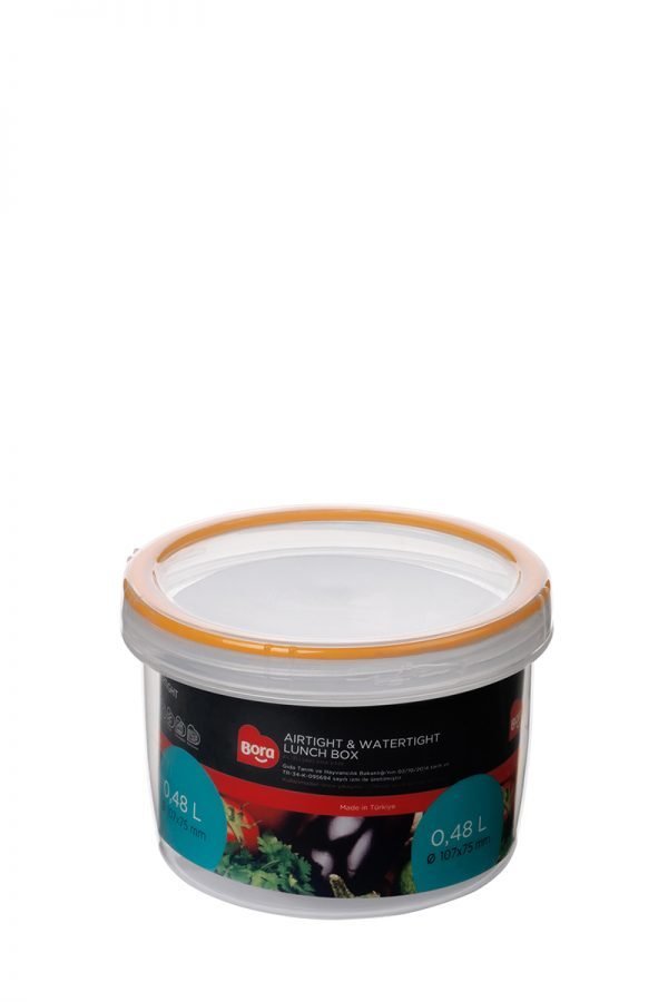 Contalı Vidalı Saklama Kabı 480ML