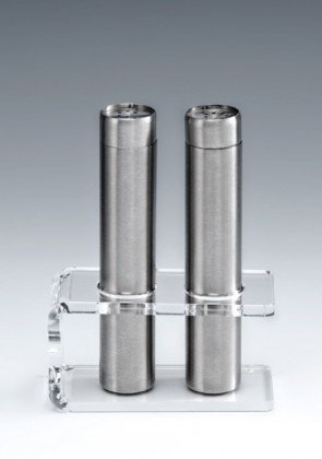 AKRİLİK STANDLI TUZLUK - BİBERLİK TAKIMI H: 12 Cm