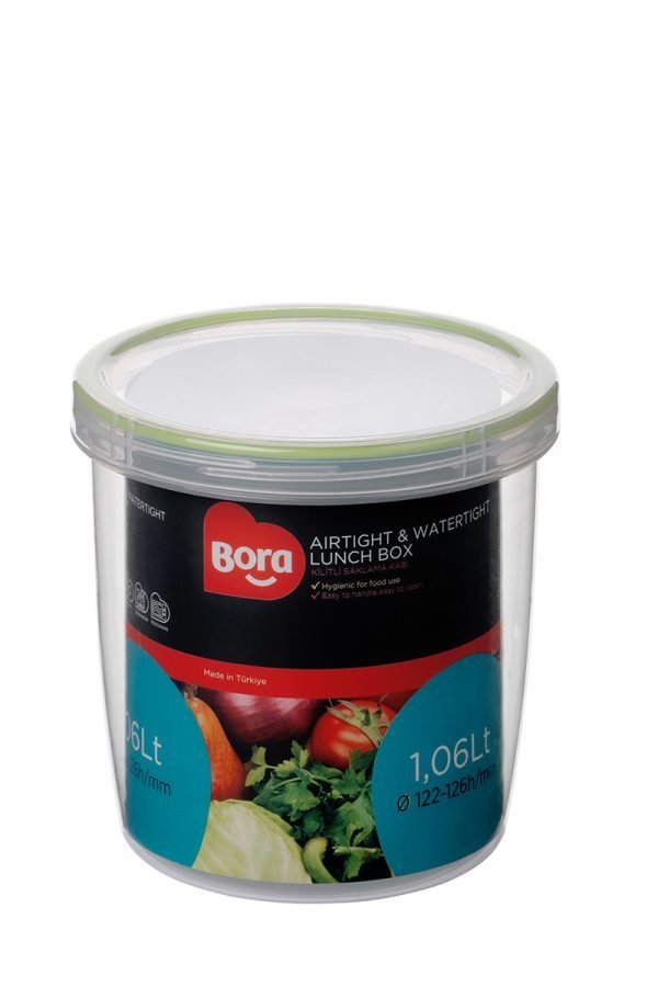 Contalı Vidalı Saklama Kabı 1060ML