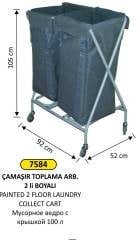 ÇAMAŞIR TOPLAMA ARABASI 2 Lİ BOYALI ÇT265MB
