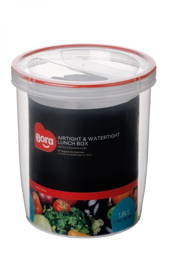 Contalı Vidalı Saklama Kabı 1800ML