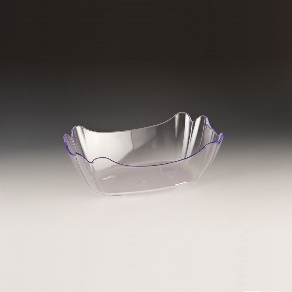 DİKDÖRTGEN POLYCARBONAT TEŞHİR KASE  27*18*H9 CM