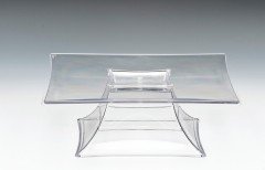 POLYCARBONAT 30 CM KARE AYAKLI TEŞHİR