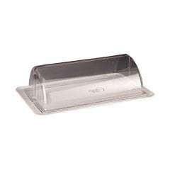 MELAMİN ALTLI POLYCARBONAT ROLLTOP KAPAKLI FANUS KAPAK GN 1/1 42*61*18 CM