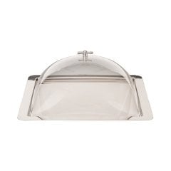 KARE ÇELİK ALTLI KAPAKLI FANUS 46*46 CM