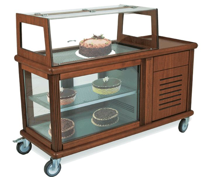 PASTA TEŞHİR ARABASI MOTOR SOĞUTMALI 55x140 H:112 CM