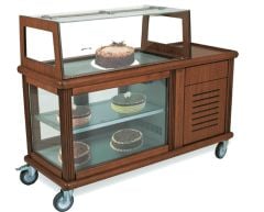 PASTA TEŞHİR ARABASI MOTOR SOĞUTMALI 55x140 H:112 CM