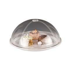 POLYCARBONAT ALTLI YUVARLAK ÜÇGEN KAPAKLI FANUS 42 CM