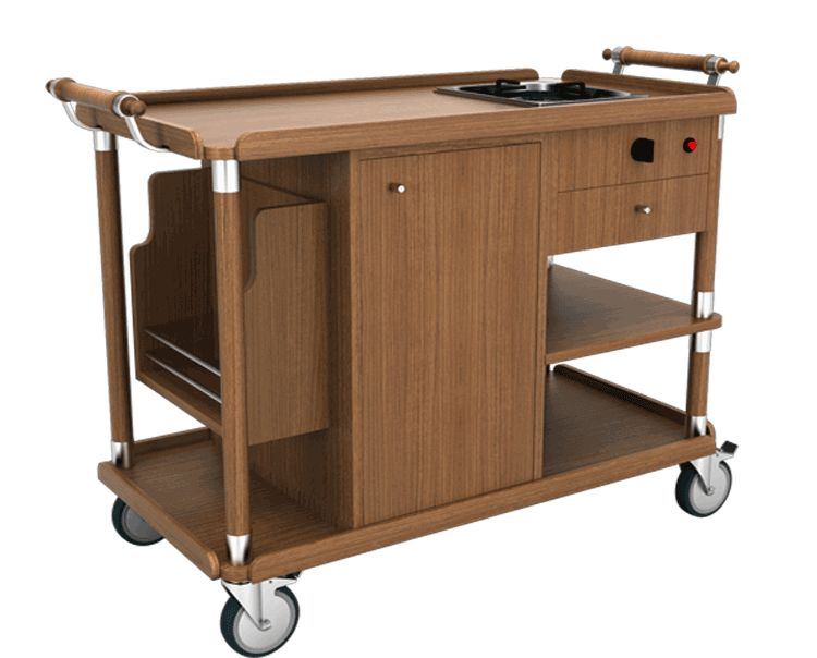 FLAMBE ARABASI TEK OCAKLI 55x120 H: 85 CM