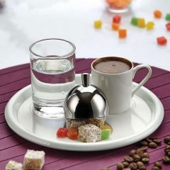 TÜRK KAHVE SERVİS TAKIMI YUVARLAK 19CM