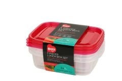 Saklama Kabı Oval Sığ 3' lü Set 1lt