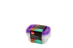 Saklama Kabı Dikdörtgen Mini Sığ  160 ml 3'lü