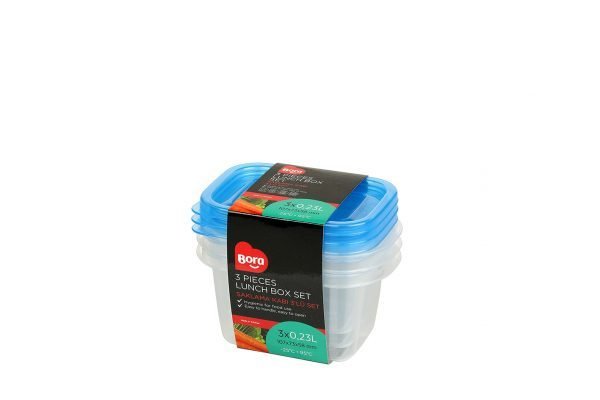 Saklama Kabı Dikdörtgen Mini Derin 230 ml 3'lü