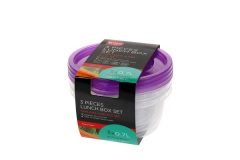 Yuvarlak Saklama Kabı 3'lü Set 140*65 700 ml