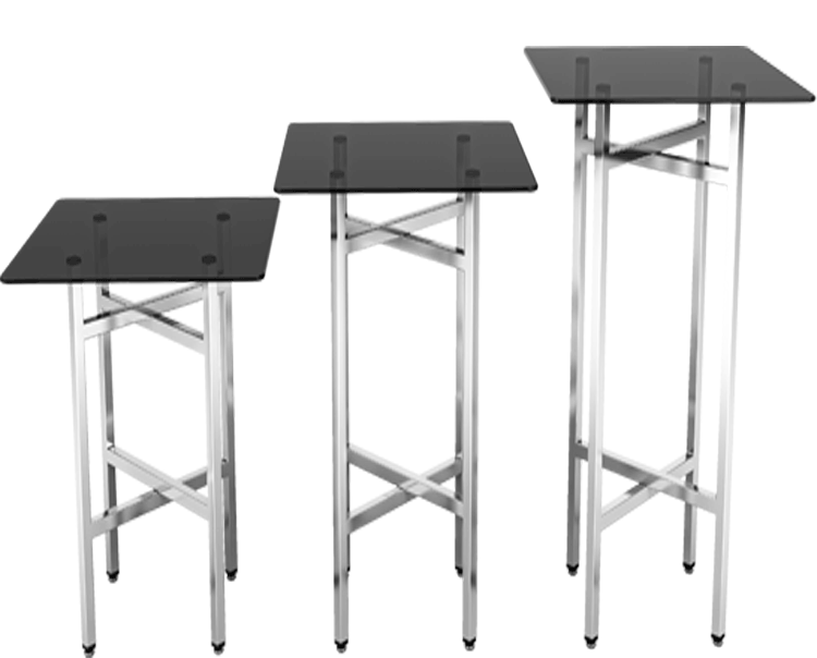 KATLANIR BÜFE STANDI E. STATİK BOYALI 70x70