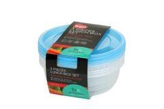 Yuvarlak Saklama Kabı 175*63 1000 ML 3 LÜ SET