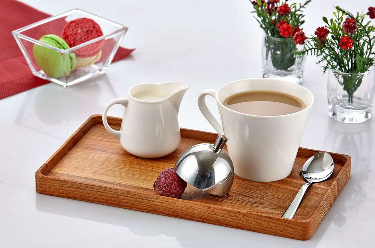 AHŞAP STANDLI DİKDÖRTGEN NESCAFE SETİ 24x14x2 CM