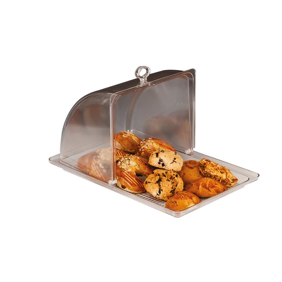 POLYCARBONAT KOMPLE DİK ROLL TOP KAPAKLI FANUS 27*42 H 24 CM