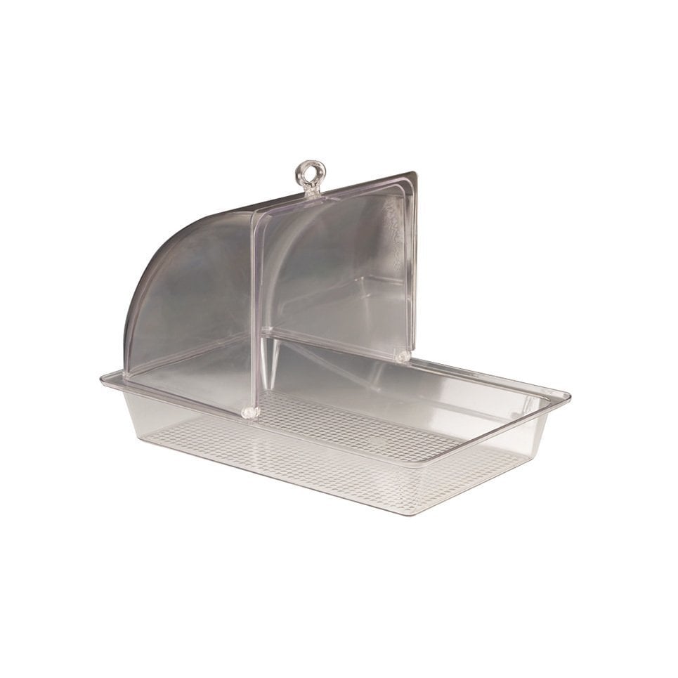 POLYCARBONAT DİK ROLLTOP KAPAKLI DERİN FANUS 43*28 CM
