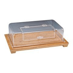 PENCERE KAPAKLI AHŞAP ALTLI FANUS 59*39 CM