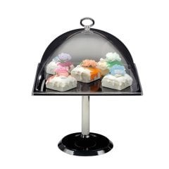 POLYCARBONAT KAPAKLI MELAMIN ALTLI FANUS 30 CM YÜKSELTİCİ AYAKLI
