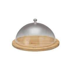 AHŞAP ALTLI FANUS 26 CM