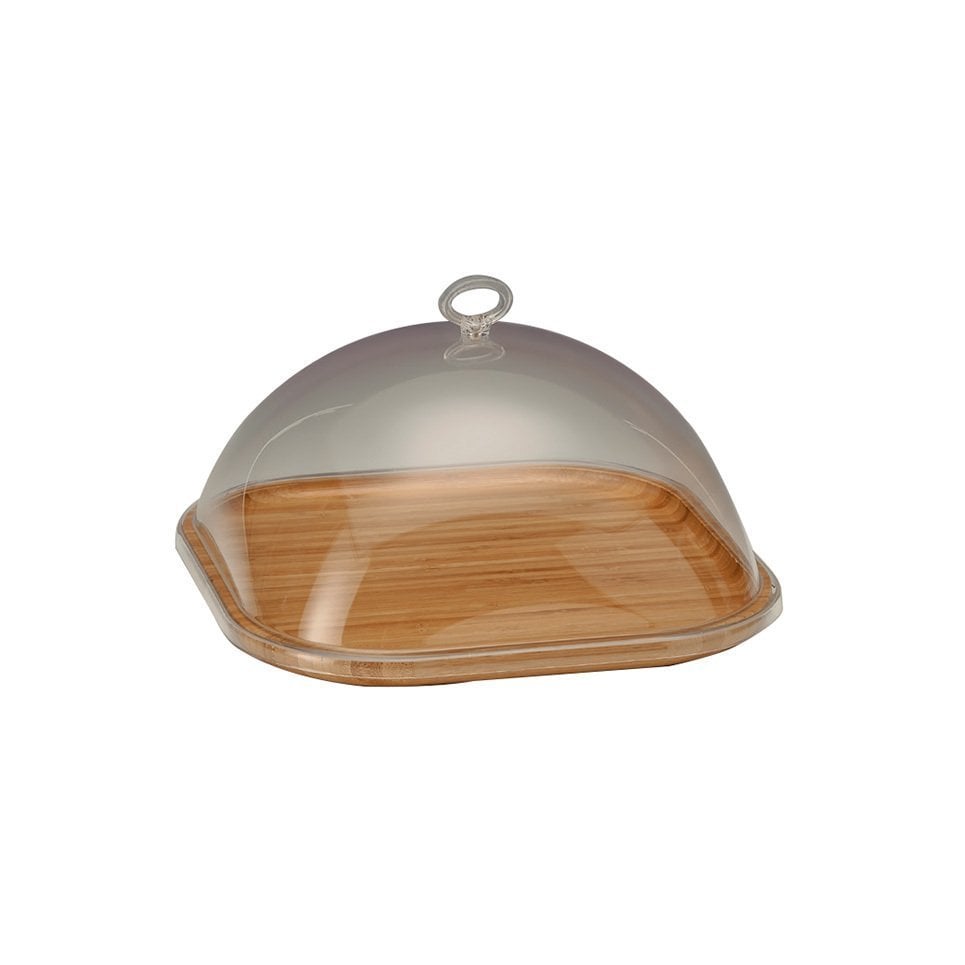 AHŞAP ALTLI AKRİLİK KAPAKLI FANUS 25*25 CM
