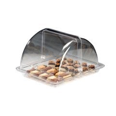 KOMPLE POLYCARBONAT ROLLTOP KAPAKLI FANUS GN1/2 28*34 CM