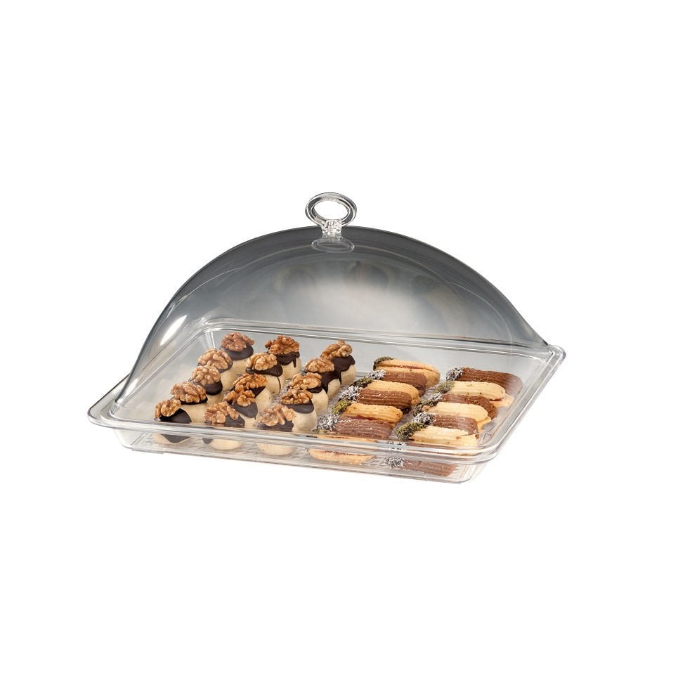 AKRİLİK KAPAKLI POLYCARBONAT TEPSİLİ FANUS GN 1/2 28*34* CM