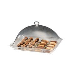 AKRİLİK KAPAKLI POLYCARBONAT TEPSİLİ FANUS GN 1/2 28*34* CM