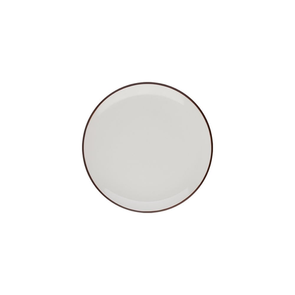 Modest Brown Lona Düz Tabak 17 cm