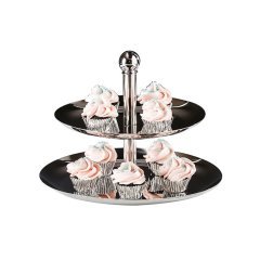 2 KATLI ÇELİK PASTA STANDI 21*26* H 21 CM