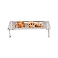 TEK KATLI ÇELİK TEPSİLİ TEŞHİR STANDI 55,5*35,5*H12 CM