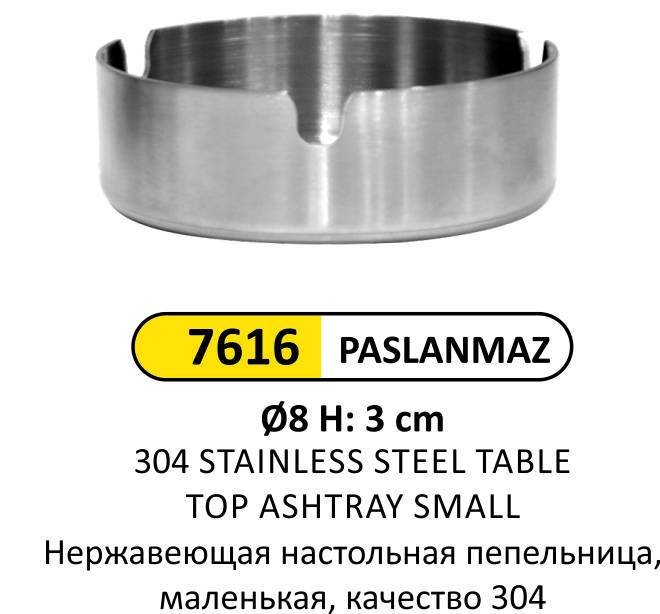 MASA ÜSTÜ KÜLLÜK 304 PASLANMAZ KÜÇÜK