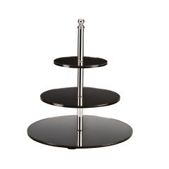 AYNALI TEŞHİR STANDI YUVARLAK 3'LÜ 20*30*40 H 45 CM