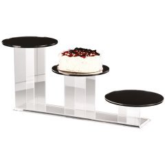 3'LÜ YUVARLAK AKRİLİK AYAKLI TEŞHİR STANDI 10*20*30 R 25 CM