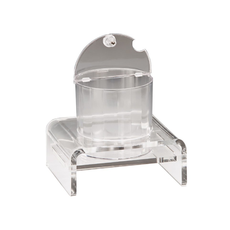POLYCARBONAT SOSLUK REÇELLİK STANDI TEKLİ KALIN 1,5 lt 19,5*21*H19 CM