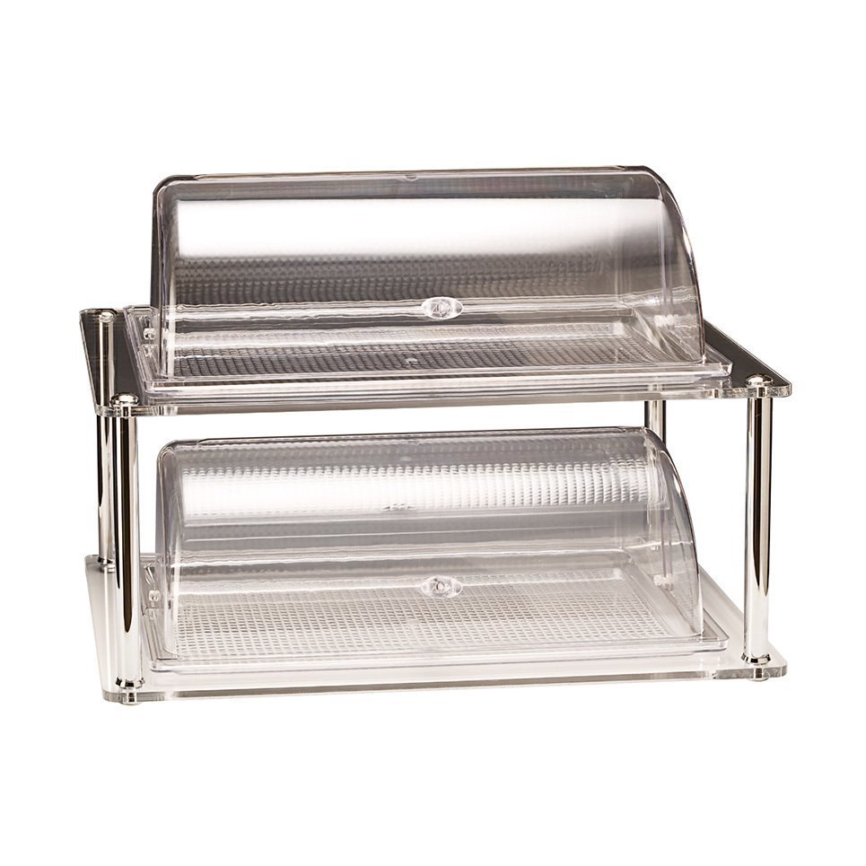 KOMPLE POLYCARBONAT KAPLI ROLL TOP KAPAKLI TEŞHİR STANDI 44*64*H49 CM