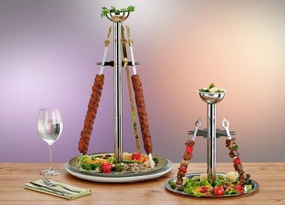 Şiş Standı Kebap Ø:42cm H:66cm (Şiş Dahildir)